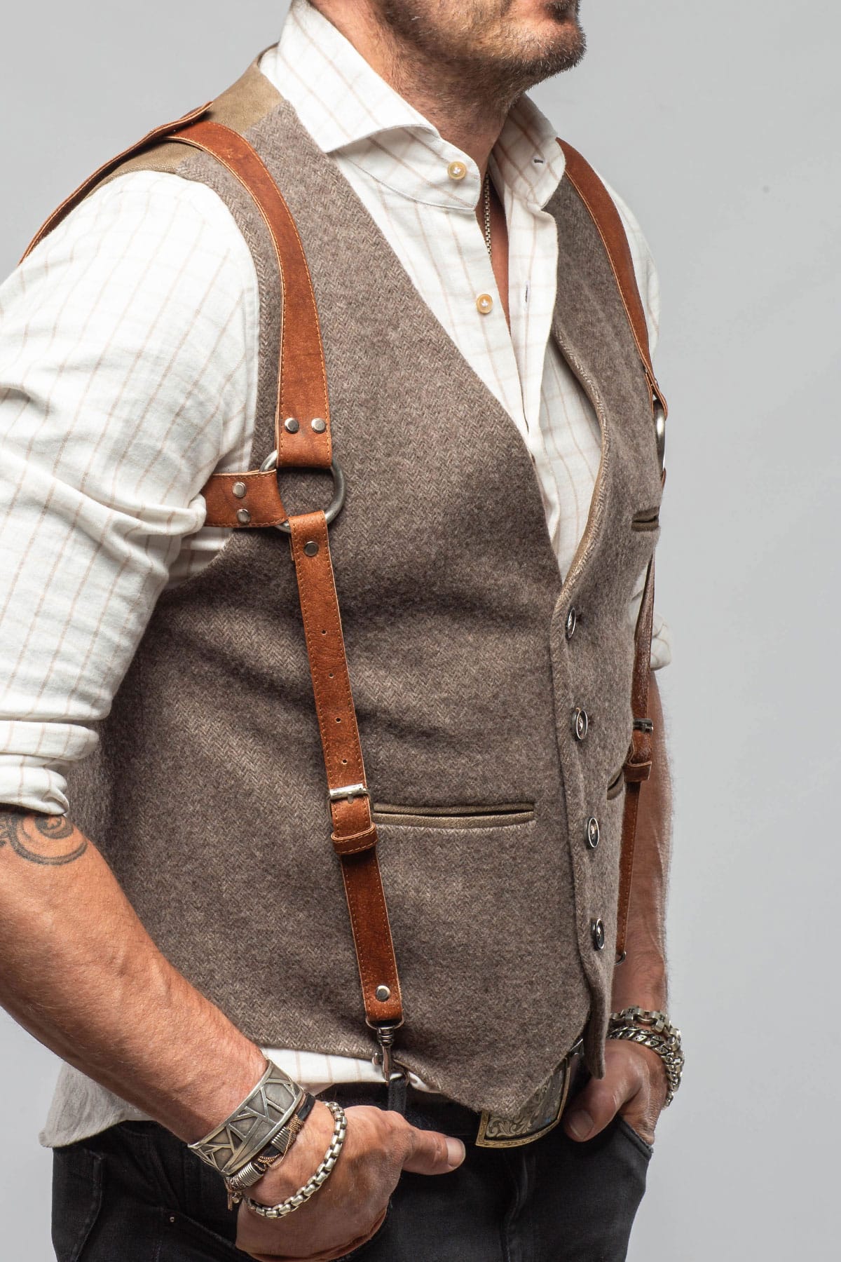 Red Stone Collection Cheyenne Suspenders Mens - Accessories