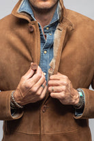 Cold River Shearling In Castagna - AXEL'S