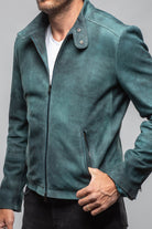 Hartwill Suede Moto In Ottanio - AXEL'S
