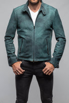 Hartwill Suede Moto In Ottanio - AXEL'S
