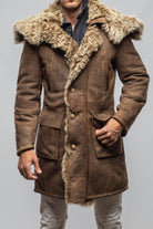 Rustic Mid length Shearling In Anticato - AXEL'S