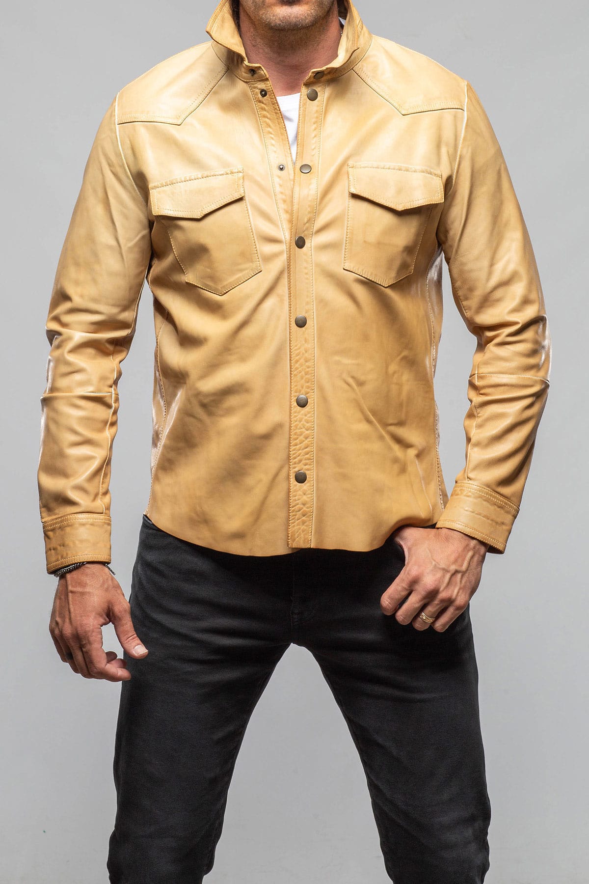 Red Stone Collection Sequoia Snap Shirt Mens - Outerwear - Leather