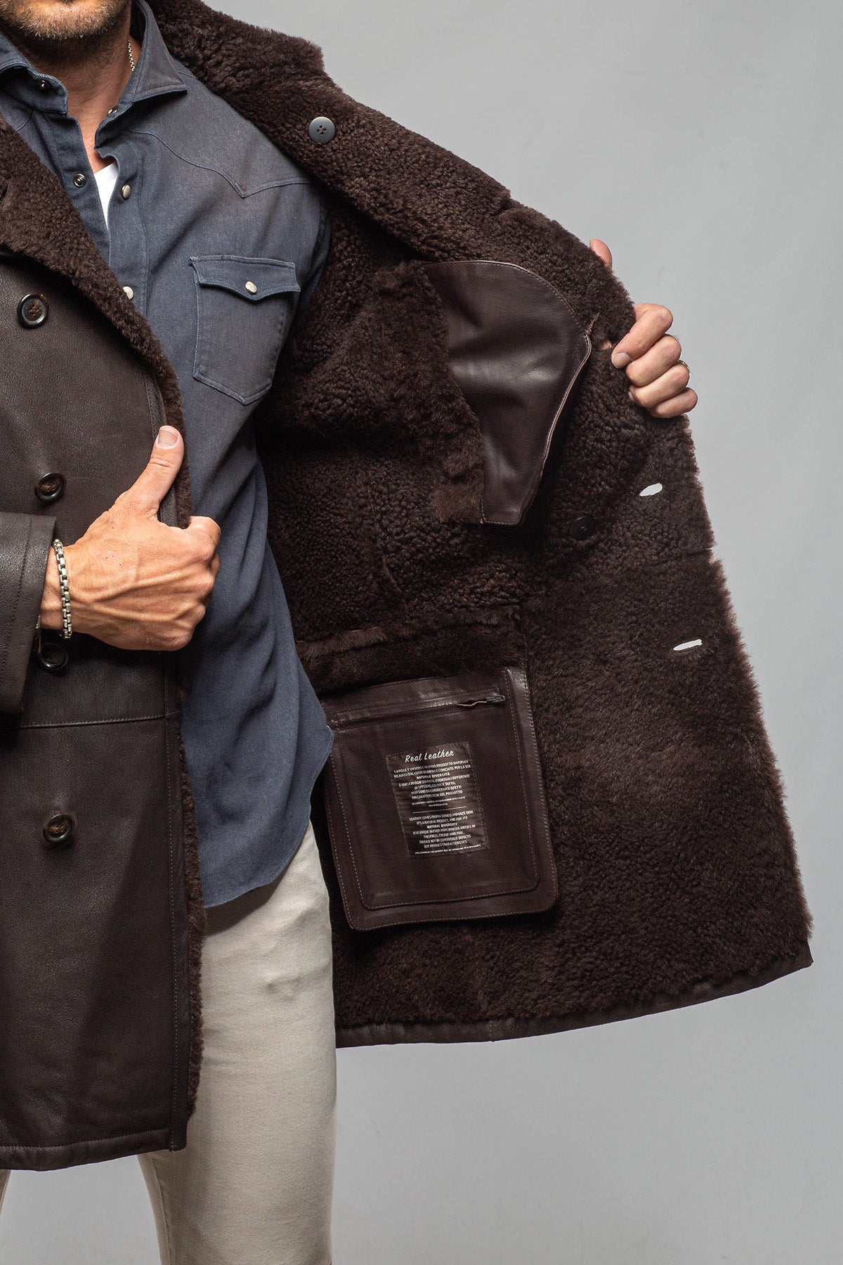 Zandvoort DB Shearling In Chocolate - AXEL'S
