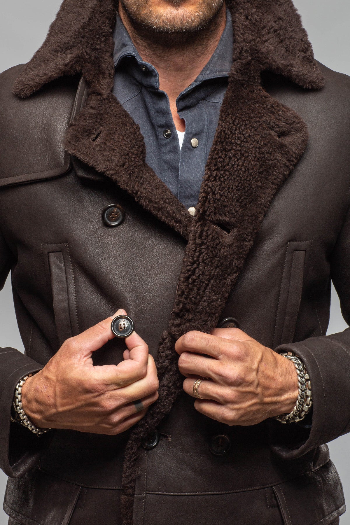 Zandvoort DB Shearling In Chocolate - AXEL'S