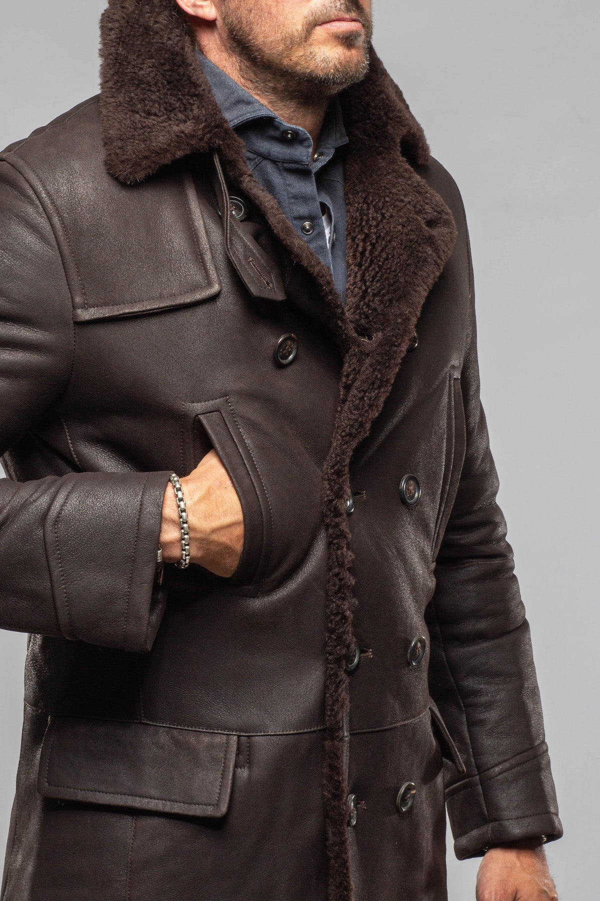 Zandvoort DB Shearling In Chocolate - AXEL'S