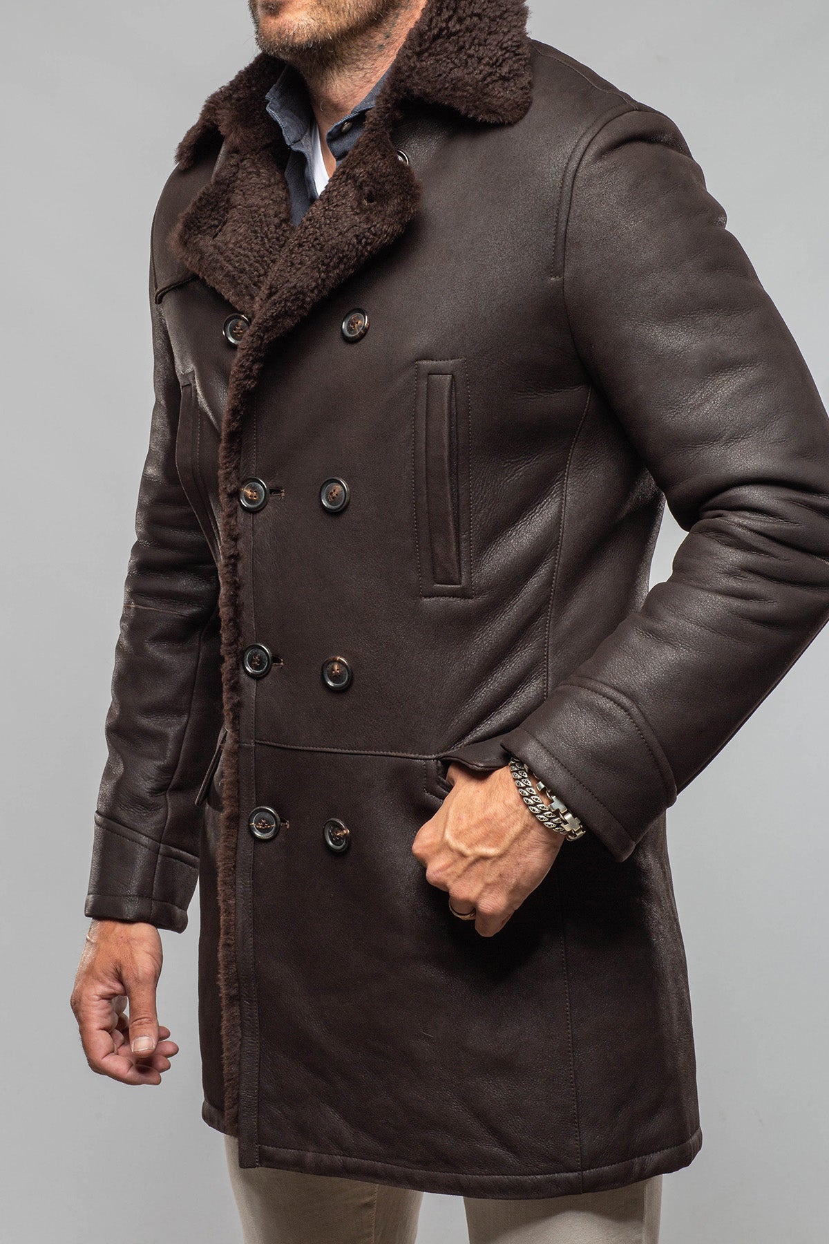 Zandvoort DB Shearling In Chocolate - AXEL'S