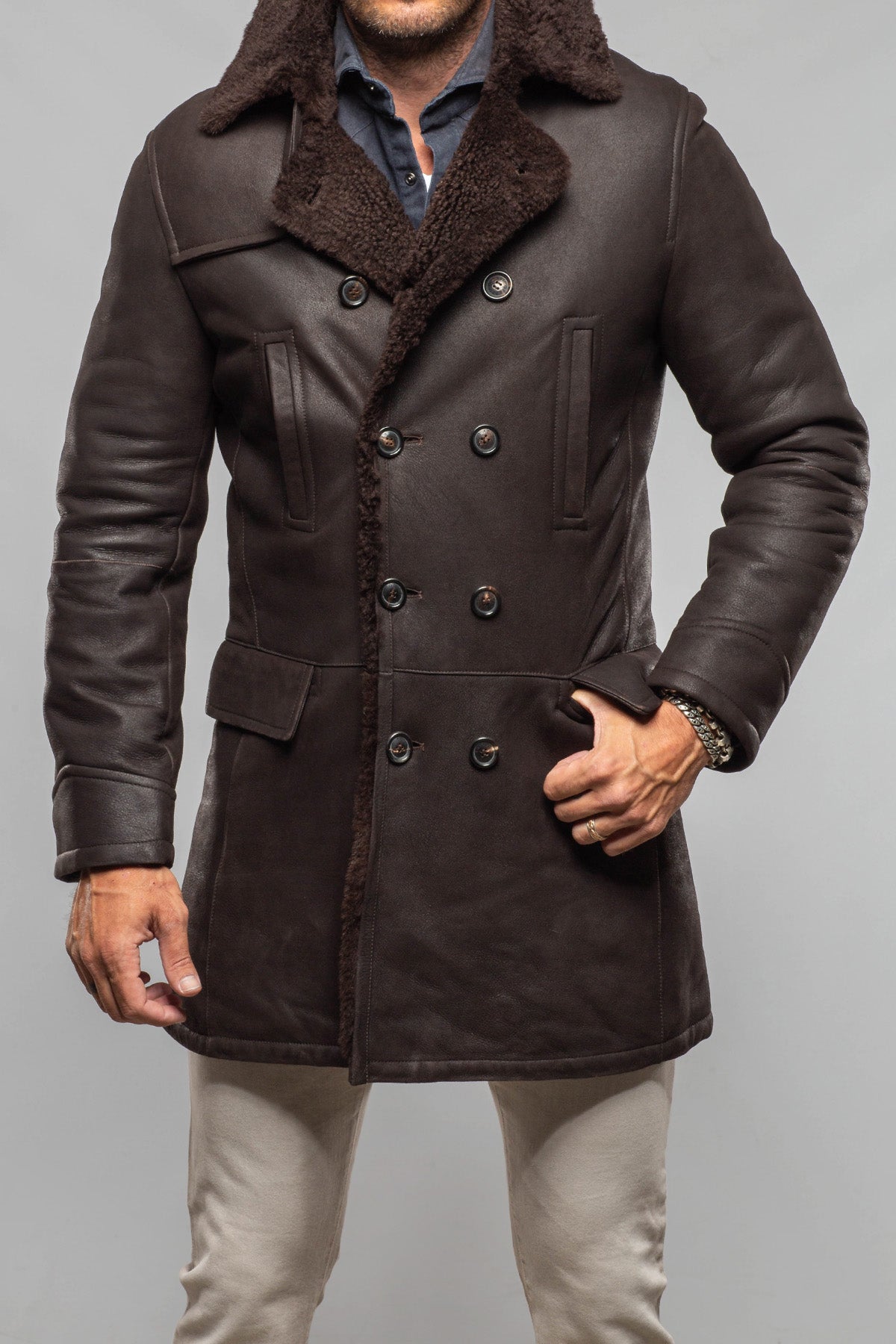 Zandvoort DB Shearling In Chocolate - AXEL'S