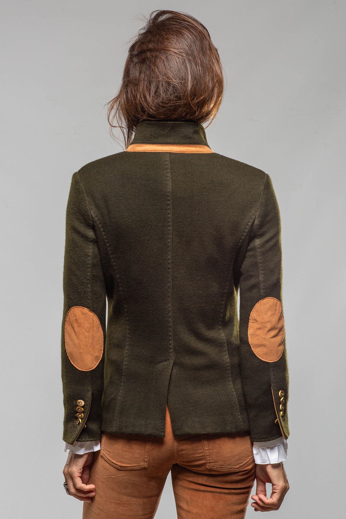 Camille Over-dyed Blazer In Khaki - AXEL'S