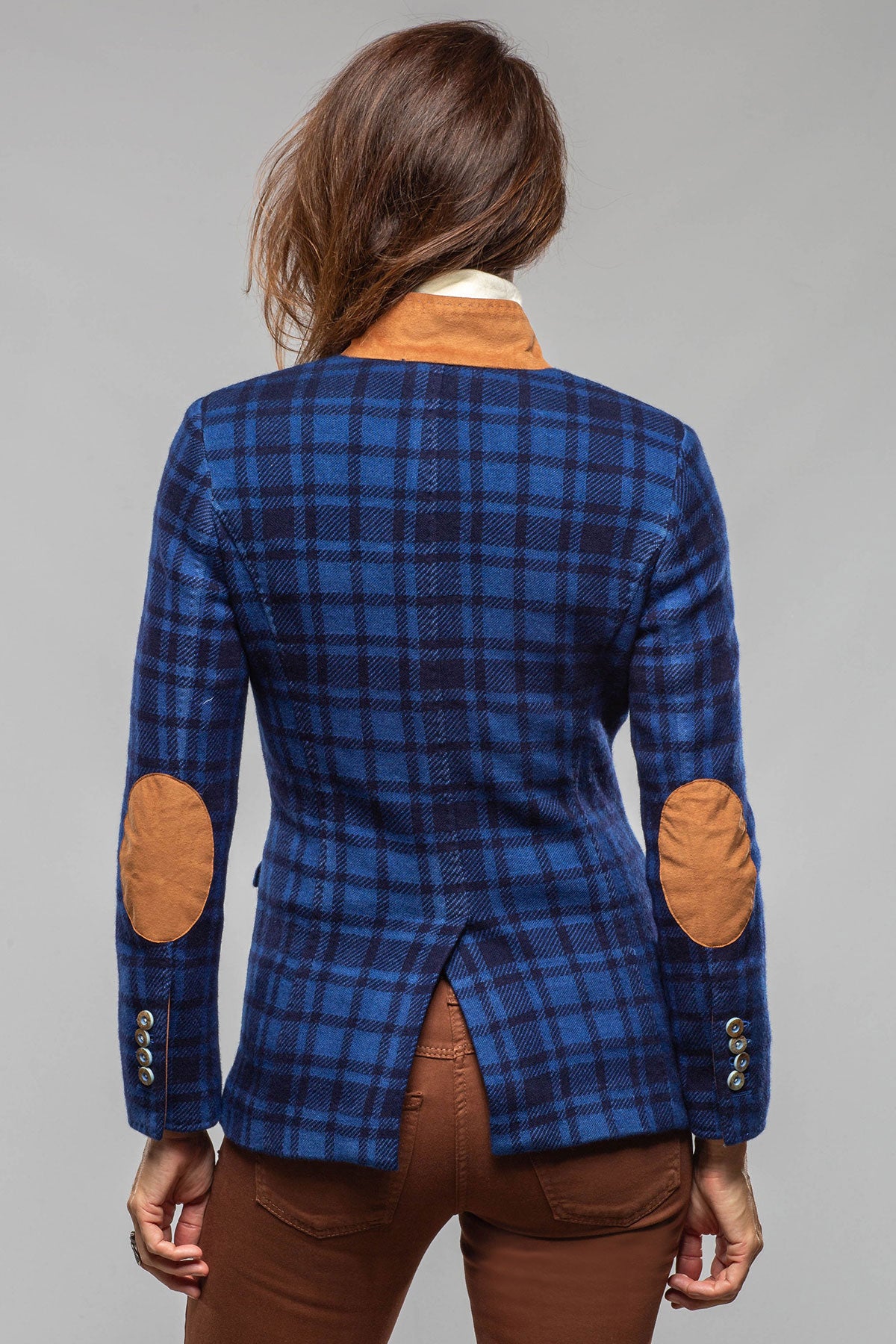 Hannah Plaid Cashmere Jacket - AXEL'S
