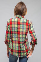 Holiday Plaid Cashmere Western Shirt - AXEL'S