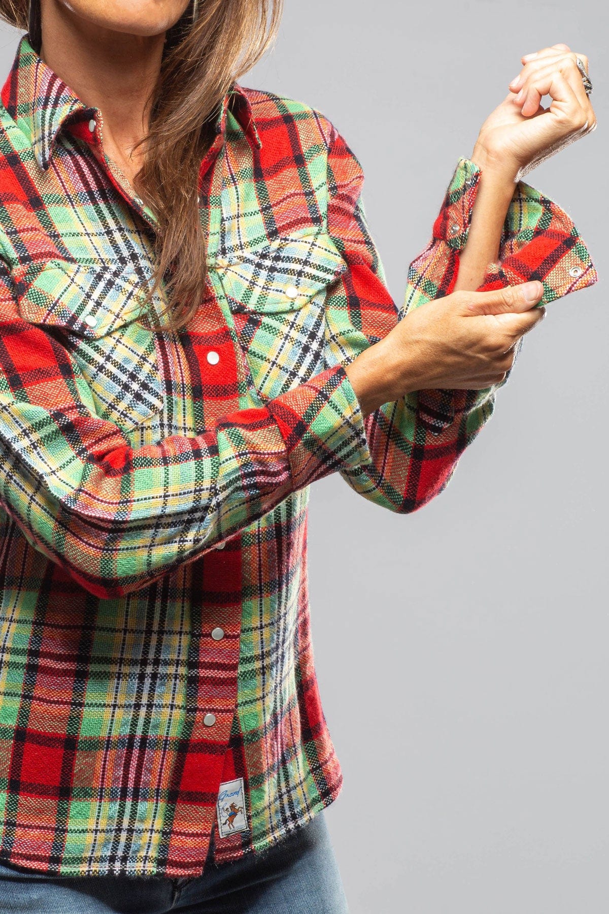 Holiday Plaid Cashmere Western Shirt - AXEL'S