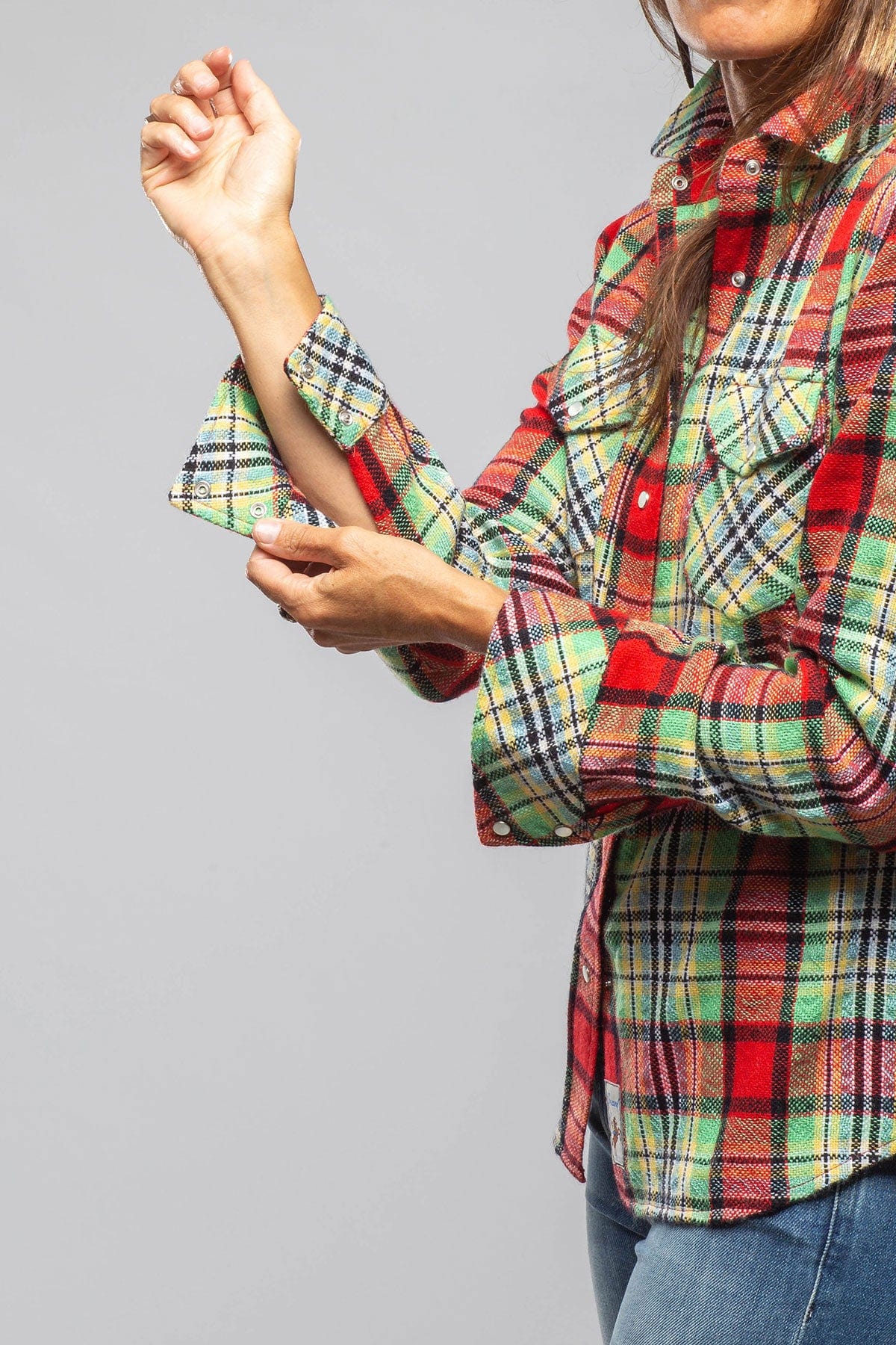 Holiday Plaid Cashmere Western Shirt - AXEL'S