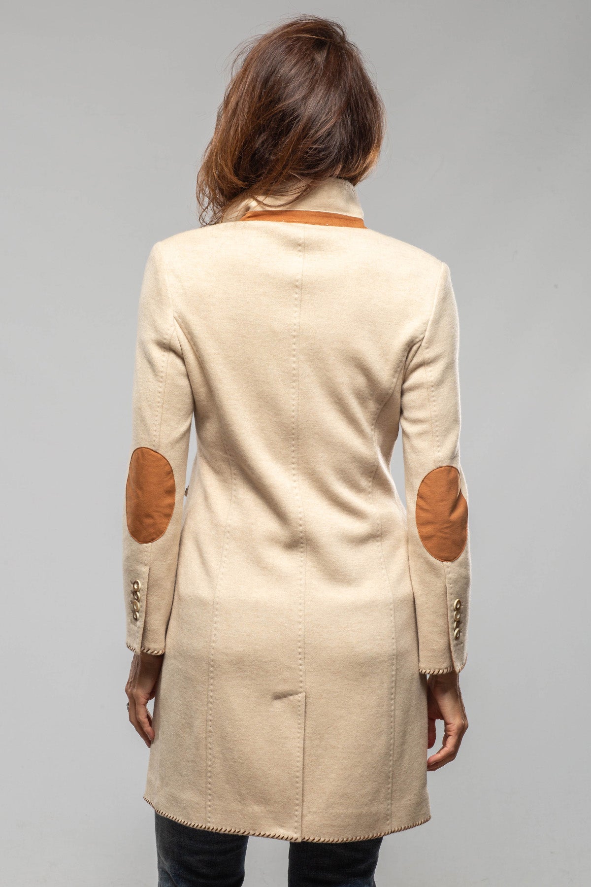 Pamela Whipstitch Details Cashmere Coat - AXEL'S