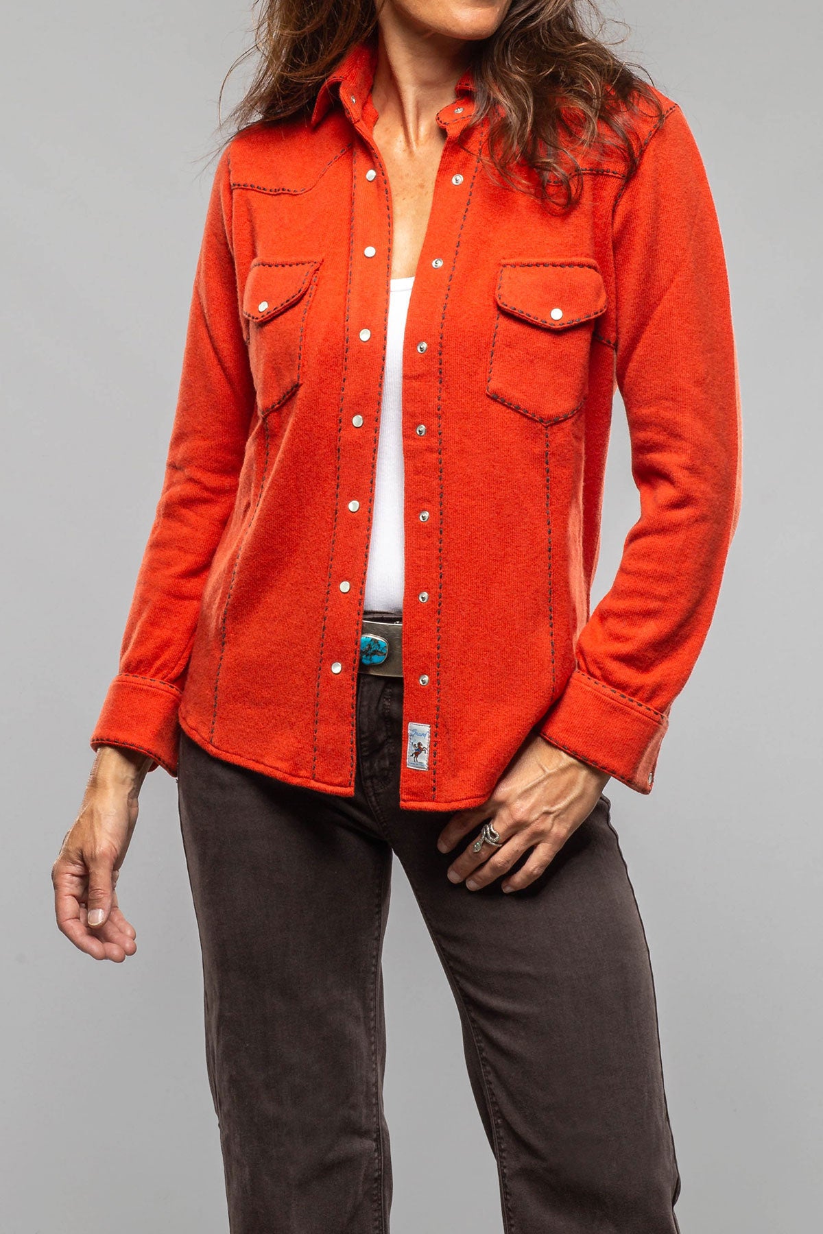 Tammy Cashmere Snap Shirt - AXEL'S