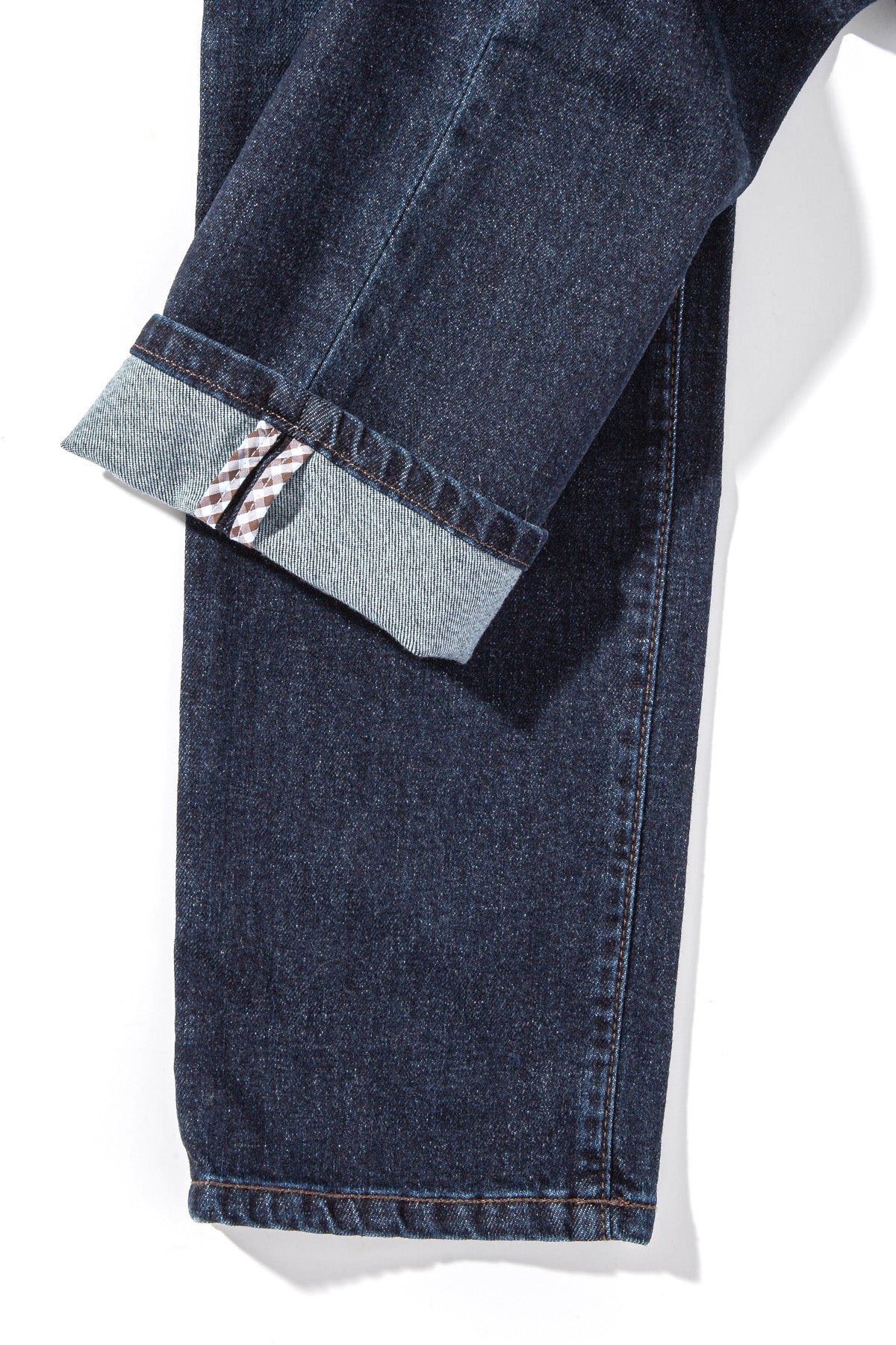 Athens Cashmere Denim 5-Pocket In Dark Wash - AXEL'S