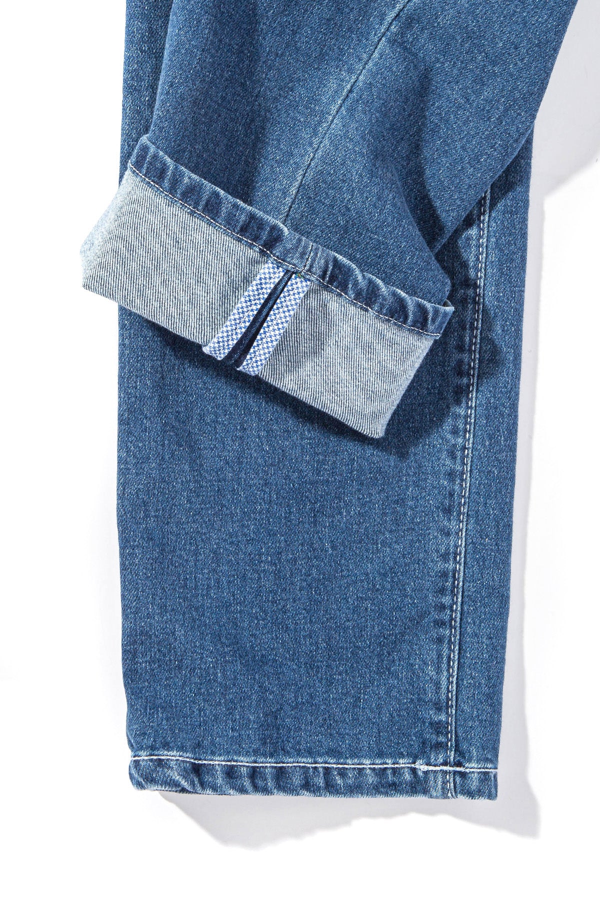 Athens Cashmere Denim 5-Pocket In Light Wash - AXEL'S