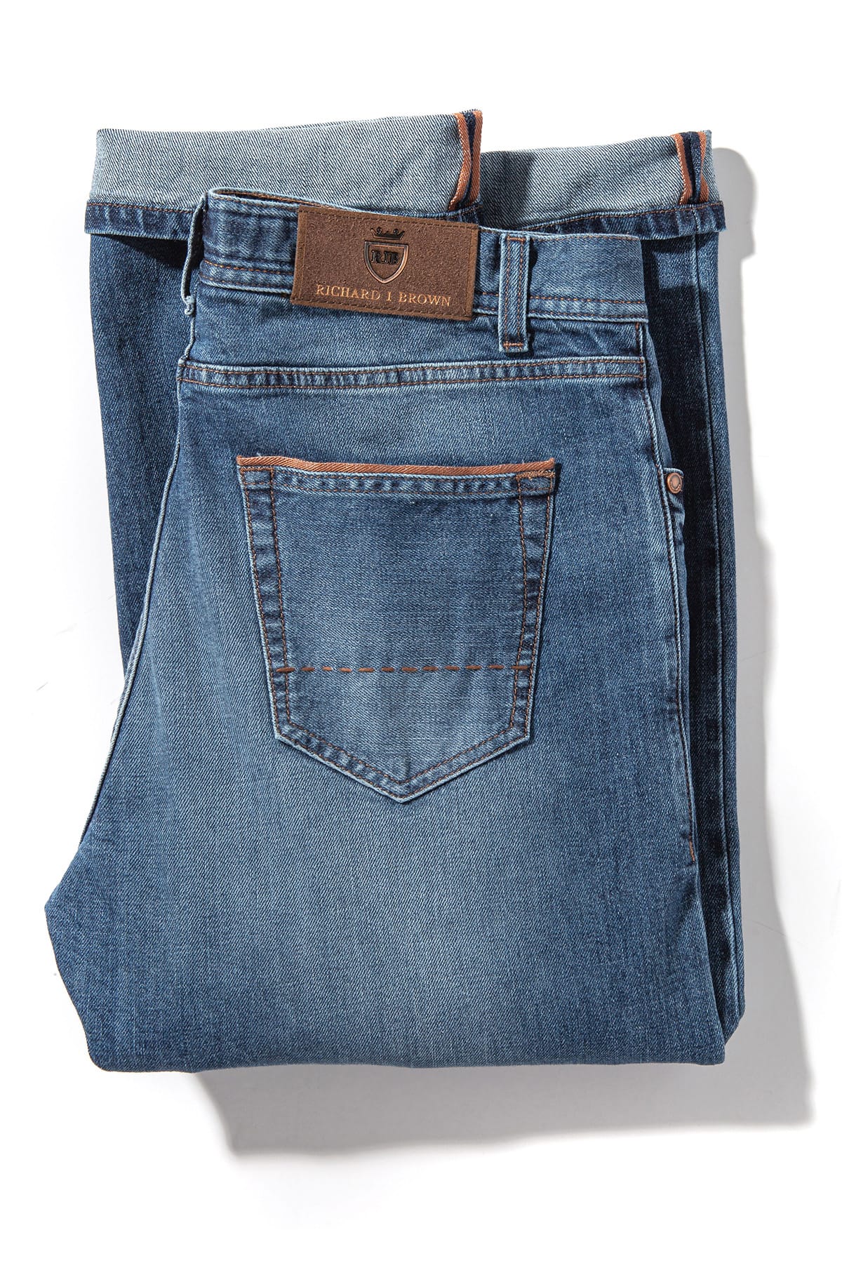 Durham Selvedge Denim In Mid Wash - AXEL'S