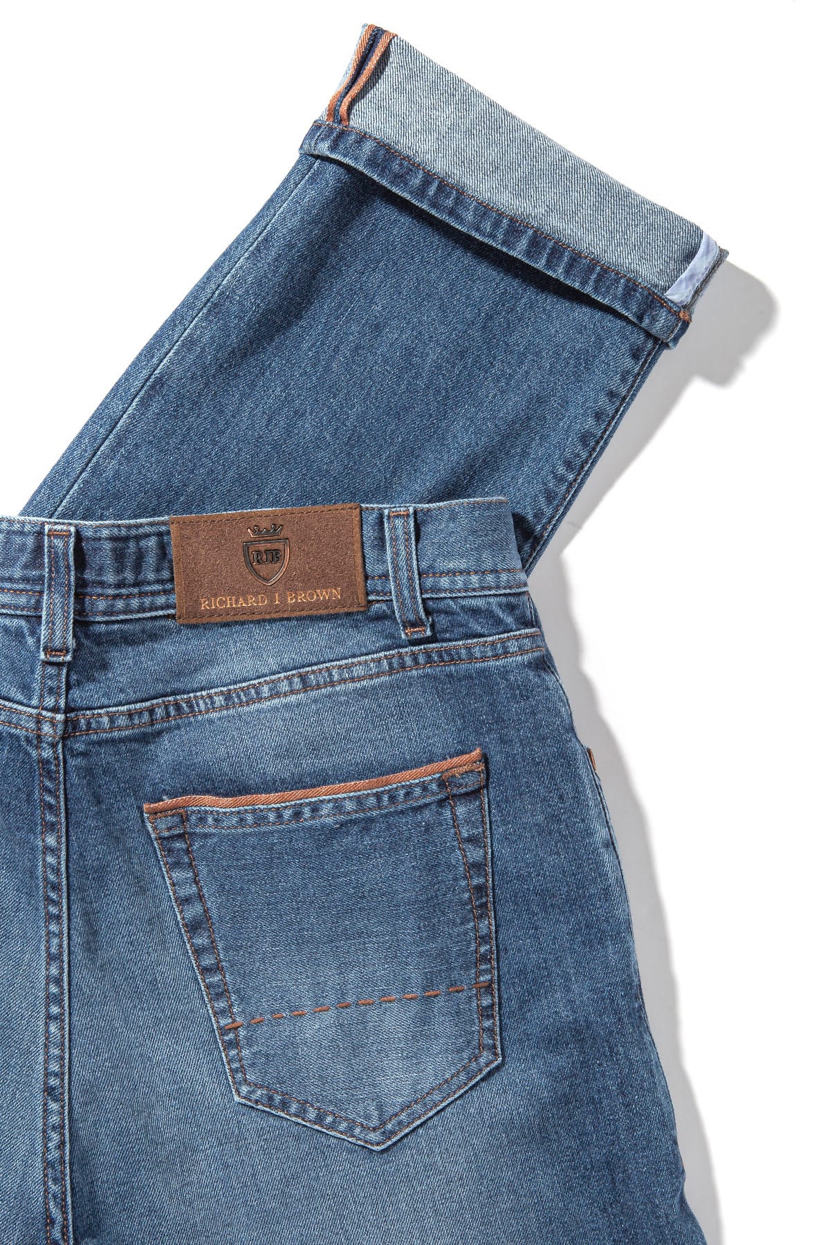 Durham Selvedge Denim In Mid Wash - AXEL'S