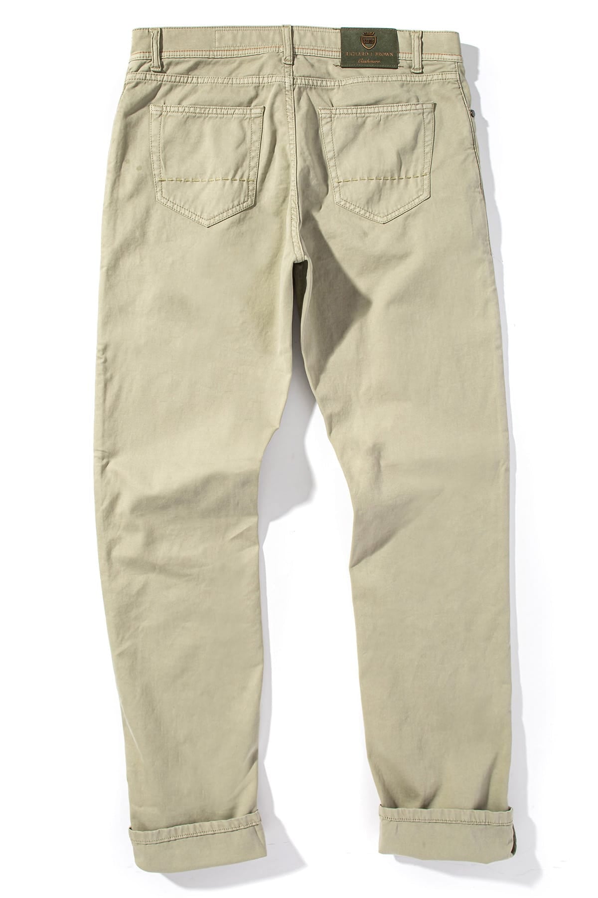 Lawrence Washed Cashmere 5-Pocket In Menta - AXEL'S