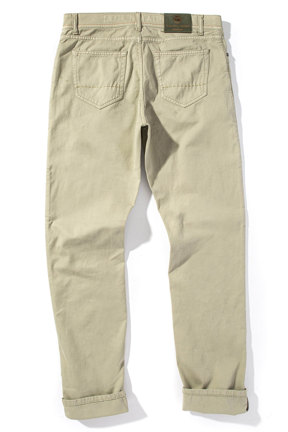 Lawrence Washed Cashmere 5-Pocket In Menta - AXEL'S