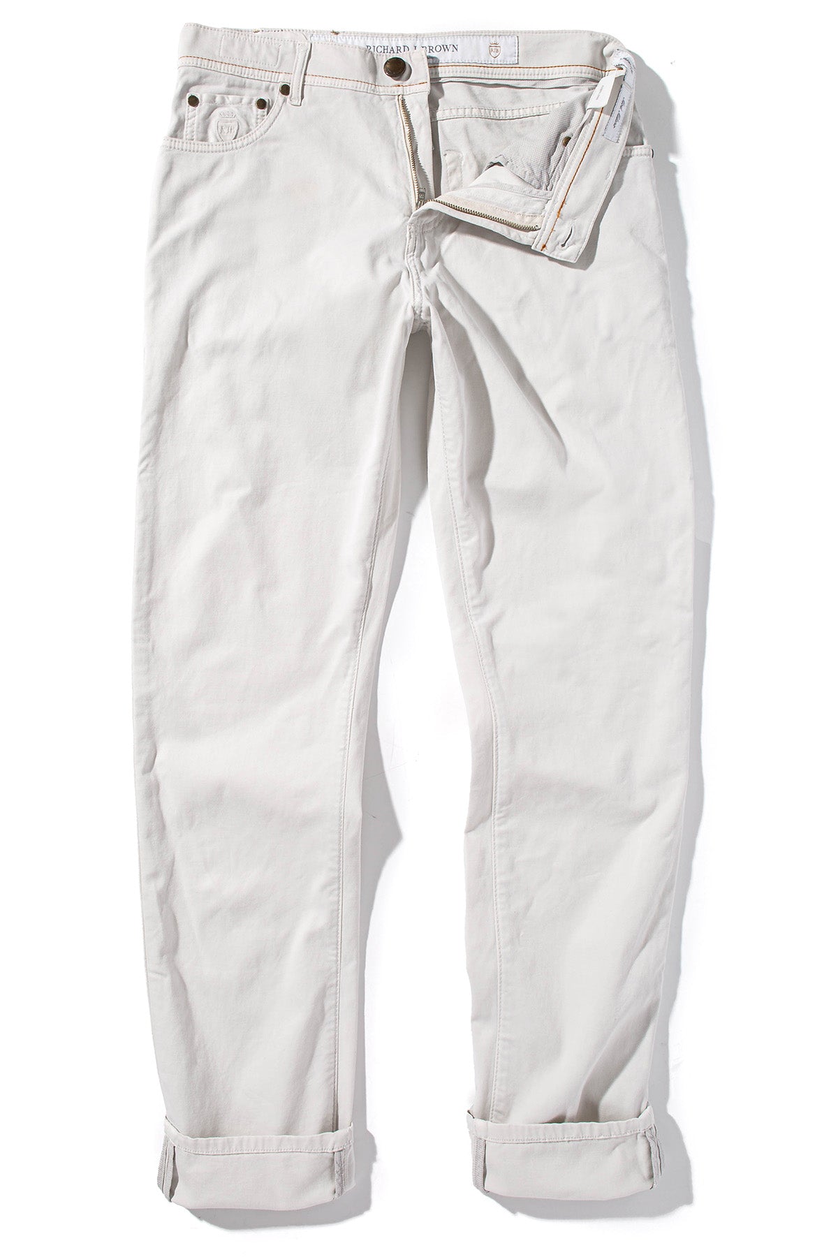 Lawrence Washed Cashmere 5-Pocket In Sasso - AXEL'S