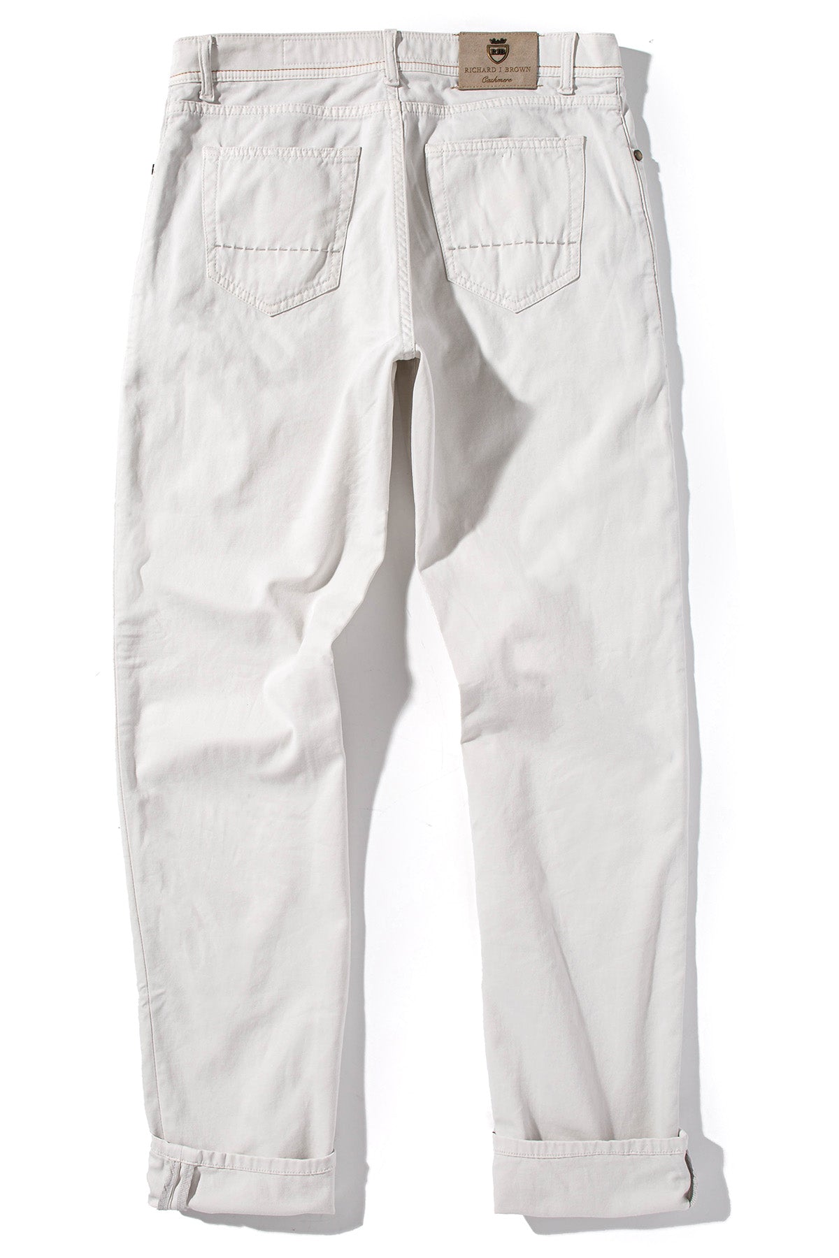 Lawrence Washed Cashmere 5-Pocket In Sasso - AXEL'S