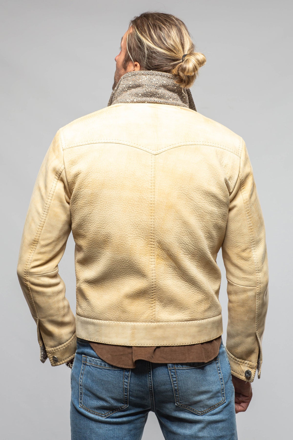 Robert Comstock Appaloosa Deerskin Jacket In Palomino Mens - Outerwear - Leather