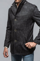 Berlin Topcoat With Snakeskin Trim - AXEL'S