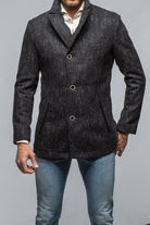 Berlin Topcoat With Snakeskin Trim - AXEL'S