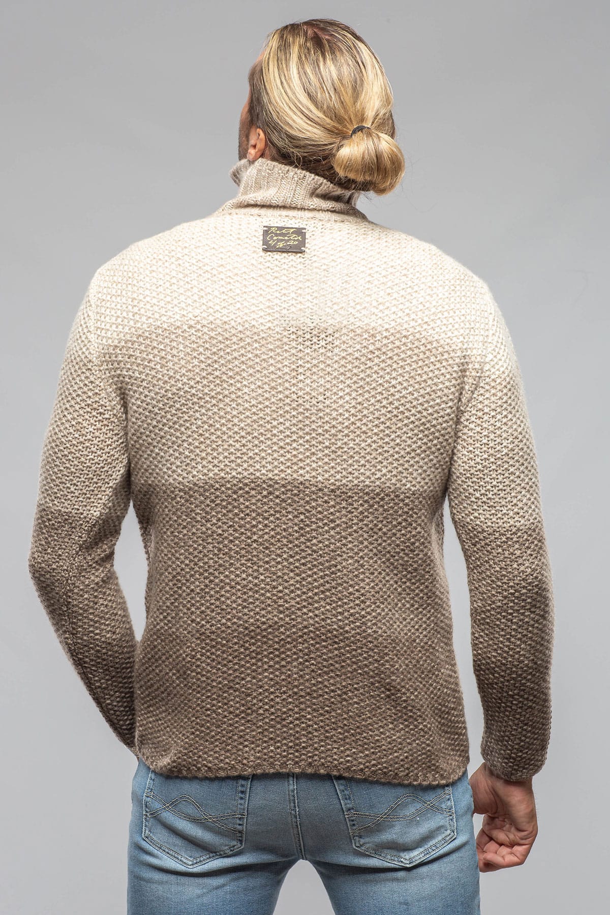 Robert Comstock Capton Cashmere Sweater In Multi Beige Mens - Sweaters