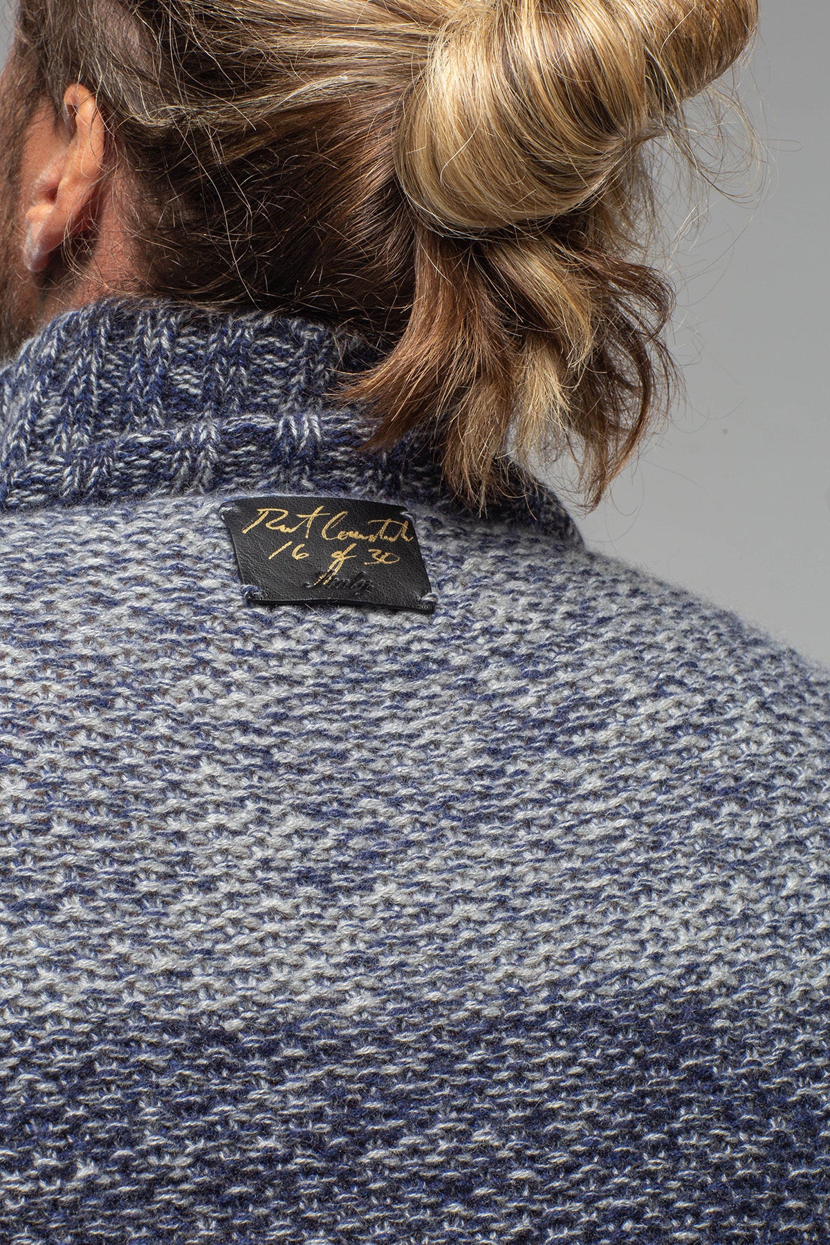 Capton Cashmere Sweater In Multi Blue - AXEL'S