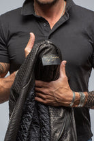 Python Moto Jacket In Black - AXEL'S