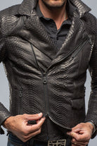 Python Moto Jacket In Black - AXEL'S