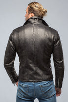 Python Moto Jacket in Black - AXEL'S