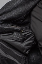 Tasman II Topcoat With Croc Trim In Graphite - AXEL'S