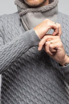 Timbers Cashmere Shearling Sweater In Grey - AXEL'S