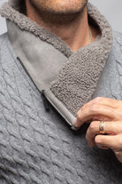 Timbers Cashmere Shearling Sweater In Grey - AXEL'S