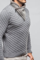 Timbers Cashmere Shearling Sweater In Grey - AXEL'S
