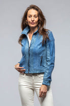 Jenna Short Suede & Denim Jacket - AXEL'S