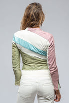 Vespa Jkt In Sage, Lt. Blue, Pink, White - AXEL'S