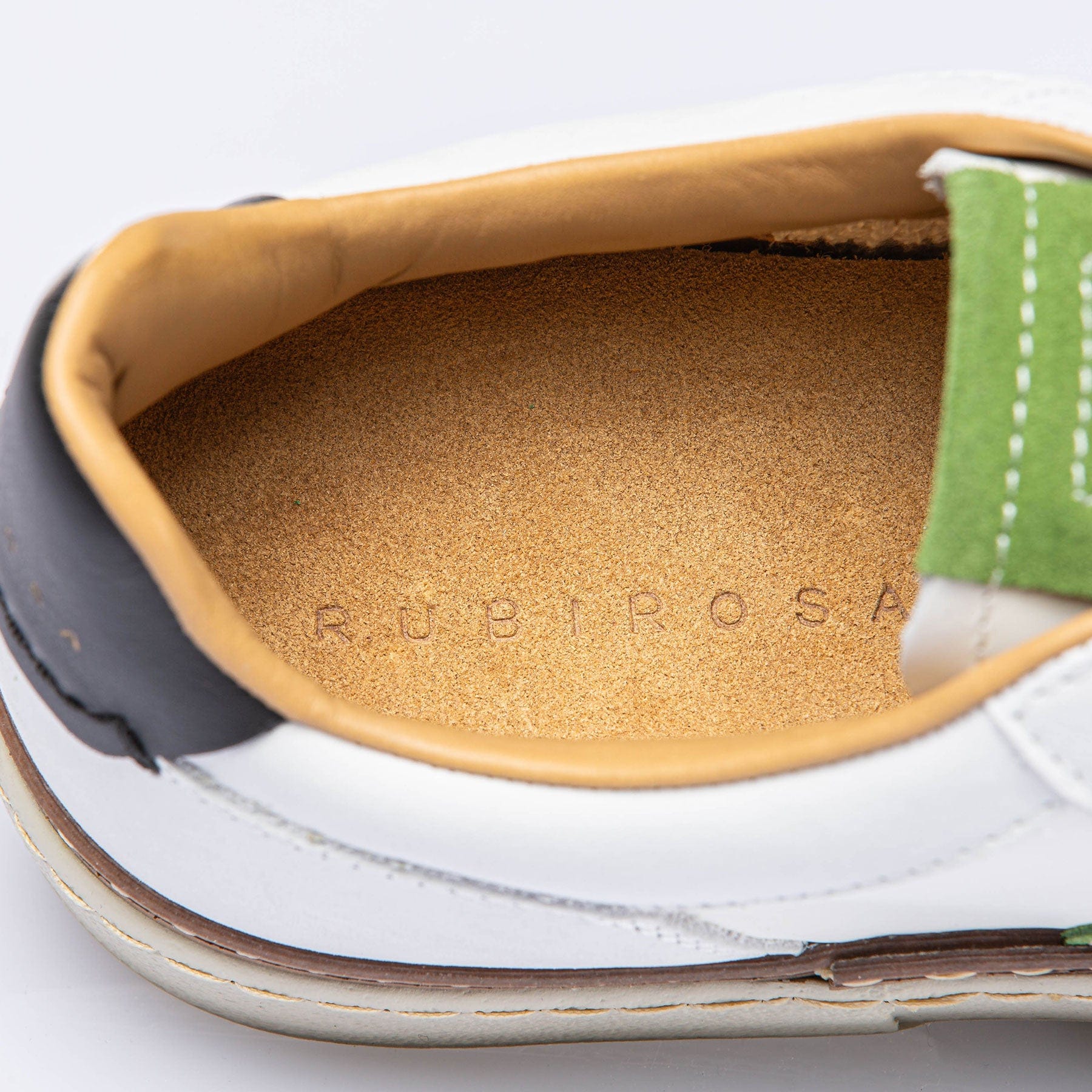 The Mustang Stripe Shoe In White/ Green - AXEL'S