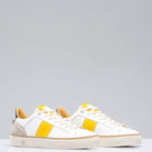 The Mustang Stripe Shoe In White/ Yellow - AXEL'S