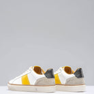 The Mustang Stripe Shoe In White/ Yellow - AXEL'S
