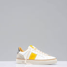 The Mustang Stripe Shoe In White/ Yellow - AXEL'S