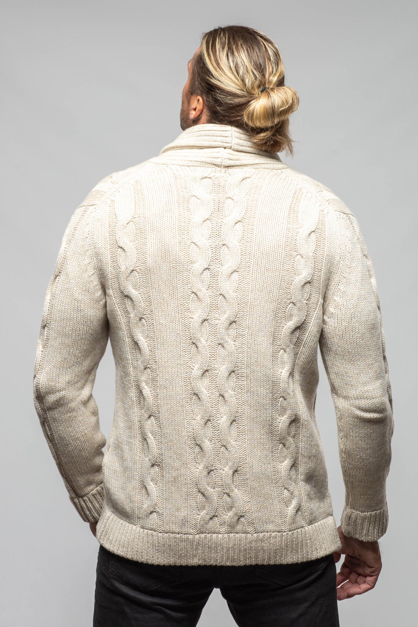 Settefili Cashmere Calder DB Baby Cashmere Cardigan Mens - Sweaters