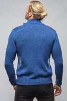 Giuseppe Full Zip Cashmere Sweater In Blue - AXEL'S
