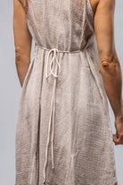 Cora Dress With Painted Detail In Clay - AXEL'S