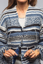 Masi Long Knit Cardigan In Denim - AXEL'S
