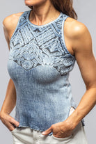 Maya Sleeveless Top In Light Blue - AXEL'S
