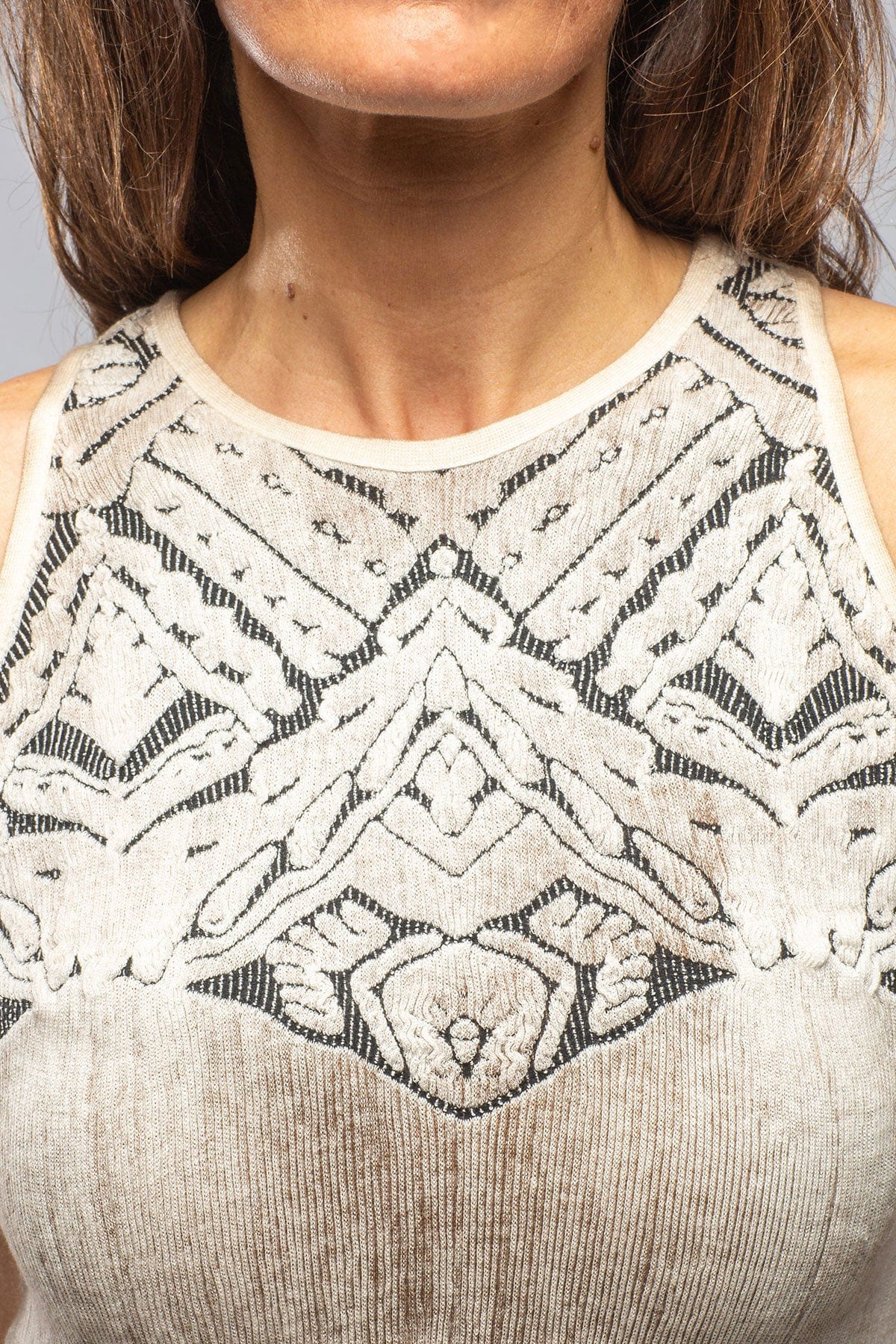 Maya Sleeveless Top In Natural - AXEL'S